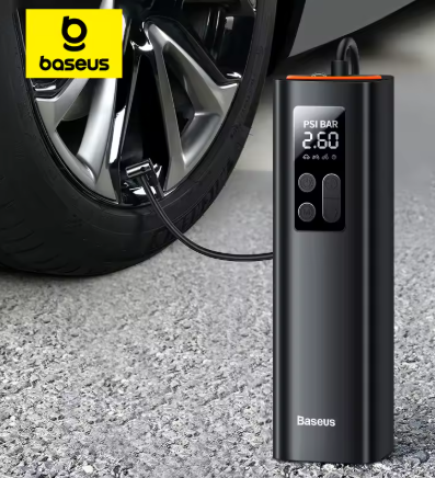 Міні компресор 150 PSI з дисплеєм (USB + 12V Автомобільний) Wroomix