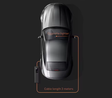 Міні компресор 150 PSI з дисплеєм (USB + 12V Автомобільний) Wroomix