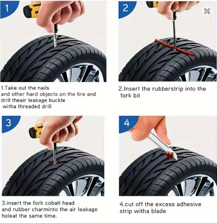 Ремкомплект для шин універсальний (Набір для ремонту безкамерних коліс) Wroomix